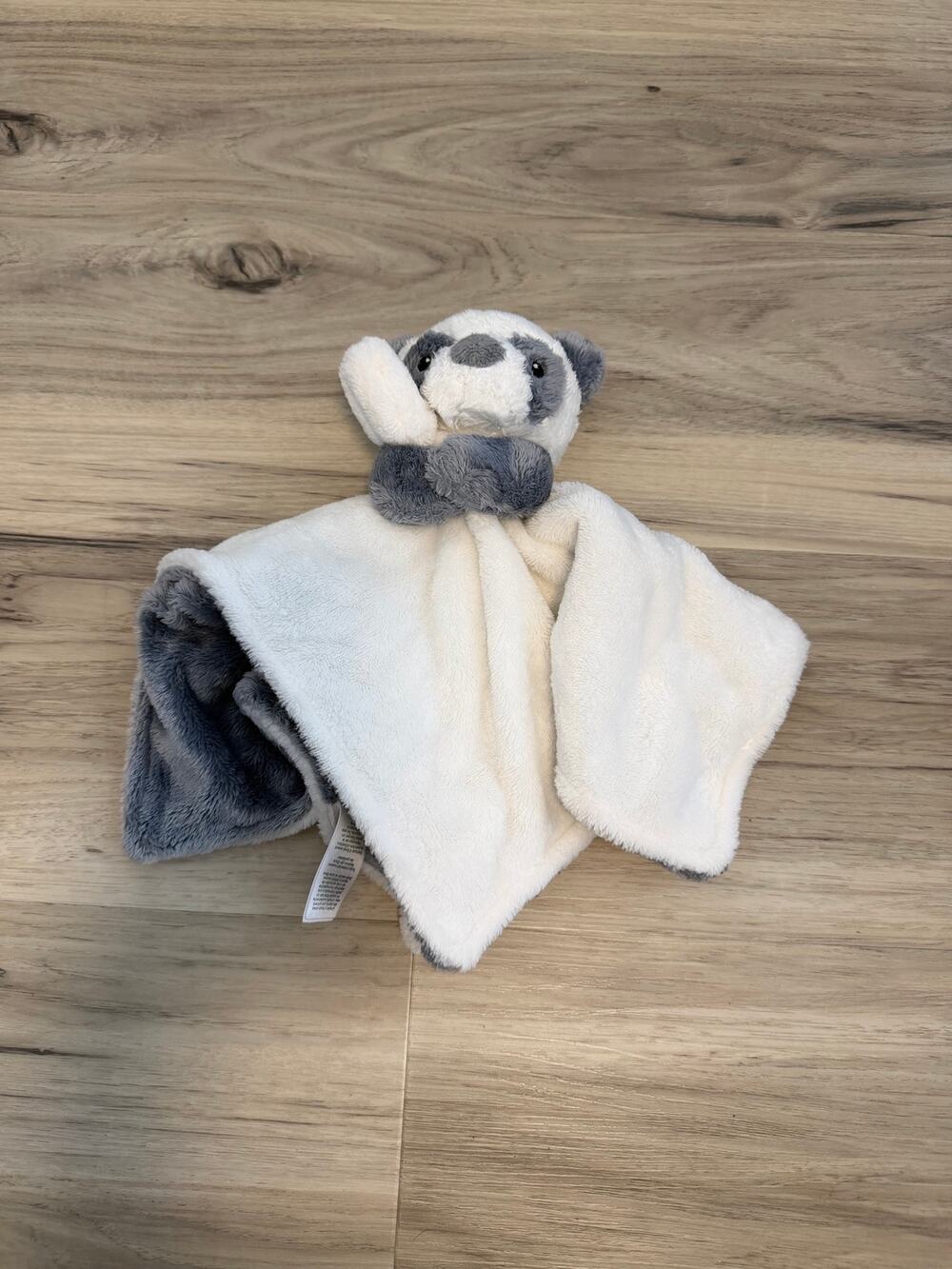 Carter's Panda Bear Gray White Baby Lovey Security Blanket Stuffed Plush 2019